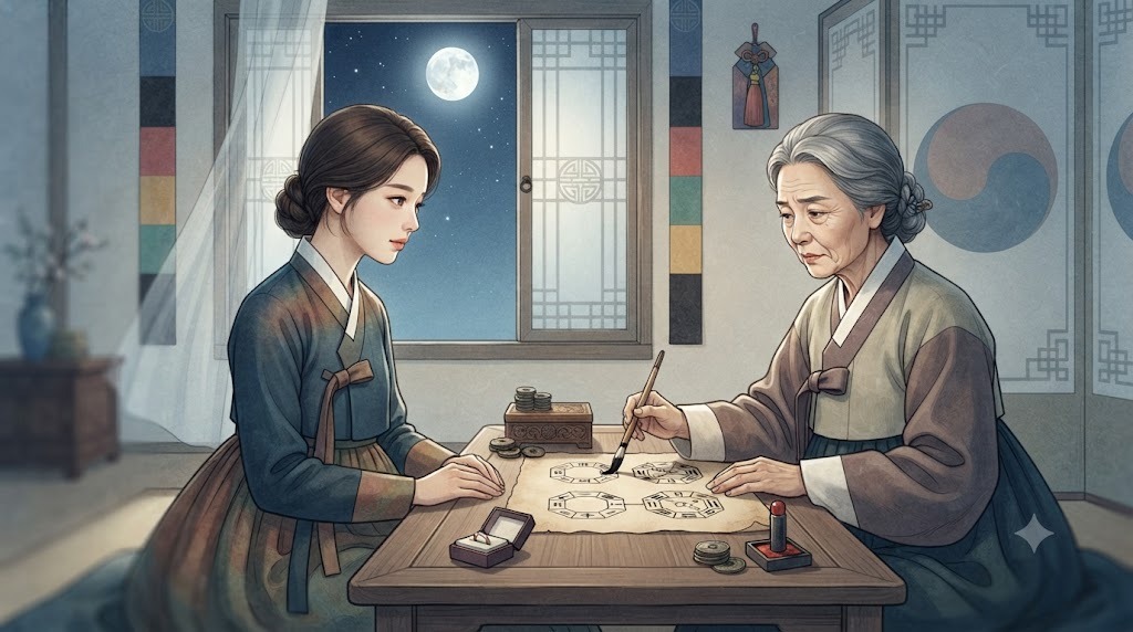 그녀는 이혼 도장을 찍기 전 마지막으로 궁합을 봤다
