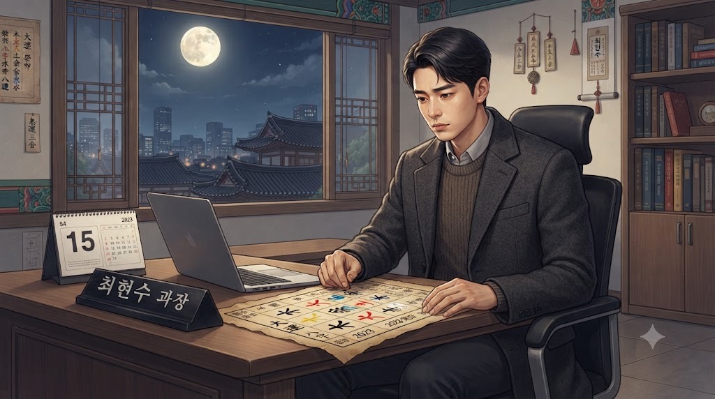 최현수는 10년 동안 승진의 기회를 기다려왔다 . 동기들이 차장과 부장이