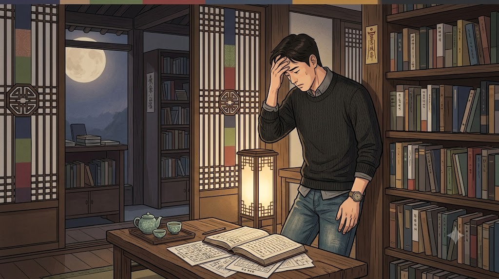 정민은 아버지의 병세 악화로 가족의 재정적 압박을 느끼며 서점을 팔아야
