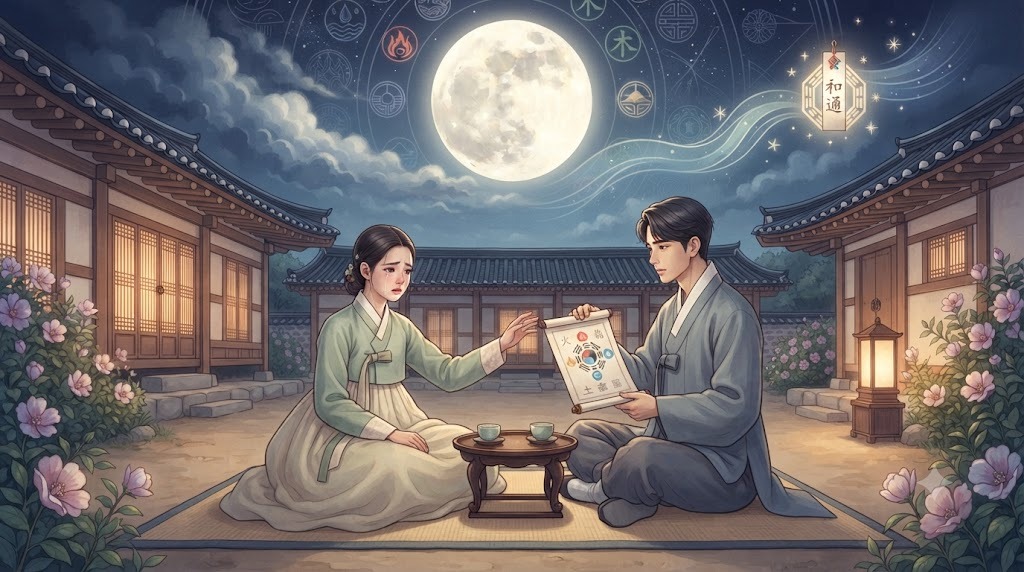 서윤과 민재의 이야기는 사주 해석에서 보이는 갈등과 소통 문제와 밀접하게