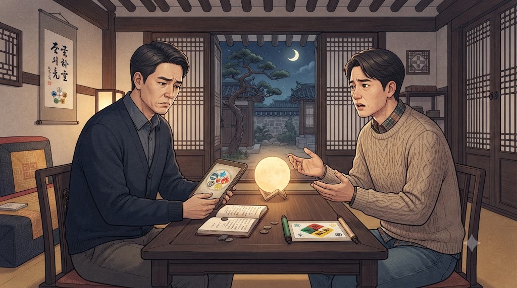 정우와 태식의 이야기는 사주 해석에서 나타나는 갈등의 양상과 유사하다. 사주에서는